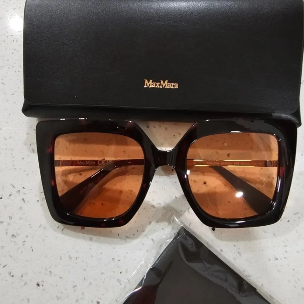 Max Mara Tortoiseshell Square Sunglasses